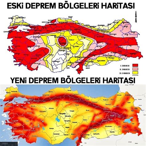 türkiye yeni deprem haritası